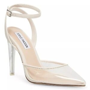 Clear steve madden heels sz 6